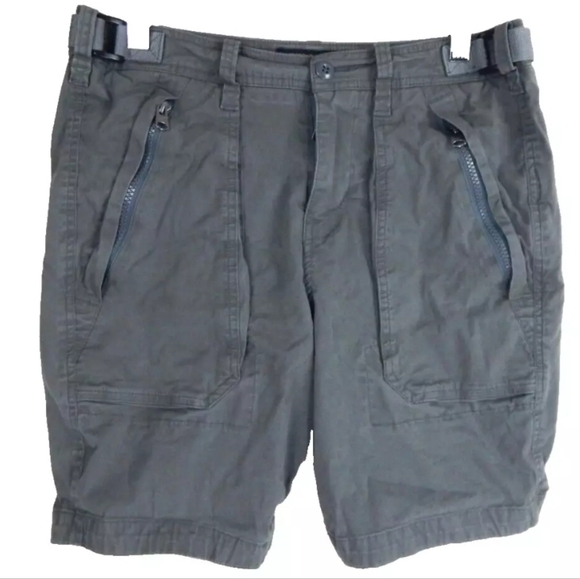 Abercrombie Gray Military Shorts 8" - Picture 1 of 3